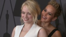 Jennifer Lawrence & Emma Stone Get Silly on Red Carpet