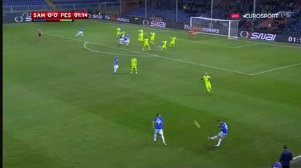 Dawid Kownacki Goal HD - Sampdoria	1-0	Pescara 28.11.2017