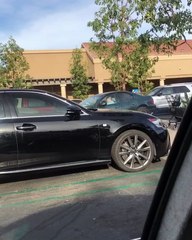 Elderly Driver Wrecks Car in Parking Lot