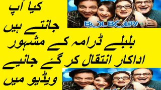 Famous Actor From BulBulay Drama Passed Away