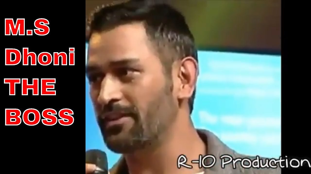M.S.Dhoni The Boss