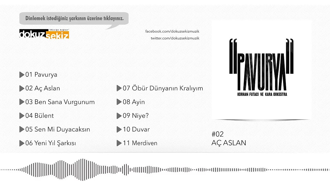 Korhan Futacı ve Kara Orkestra - Aç Aslan (Official Audio)
