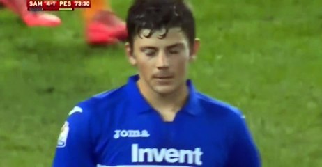 Dawid Kownacki Second Goal - Sampdoria vs Pescara 4-1  28.11.2017 (HD)