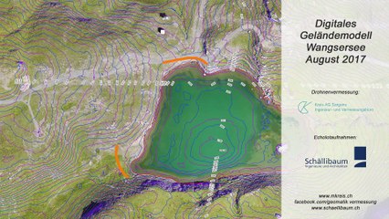 Digitales Geländemodell (DGM) Wangsersee Pizol