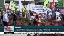 Funcionarios públicos de Brasil rechazan agenda neoliberal de Temer