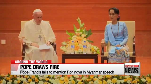 Pope Francis avoids mention of Rohingya in Myanmar speech