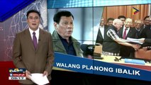 Pangulong Duterte, walang planong ibalik sa ngayong ang peace talks