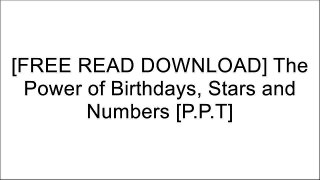 [G5aF4.FREE DOWNLOAD] The Power of Birthdays, Stars and Numbers by Saffi Crawford, Geraldine Sullivan PPT