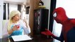 Spiderman & Frozen Elsa vs Maleficent! Elsa Drinks a Poisoned Tea! Superhero Fun in Real Life  -) | Superheroes | Spiderman | Superman | Frozen Elsa | Joker