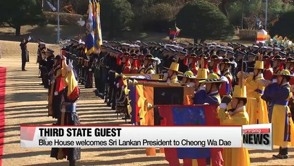 Download Video: Blue House welcomes Sri Lankan President, holds summit