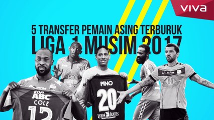 Daftar 5 Bintang Asing Terburuk Liga 1 Musim 2017
