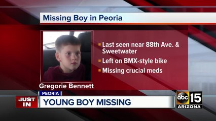 Peoria police seek public's help in locating missing boy