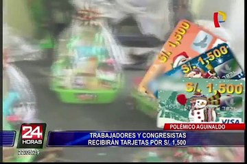 Polémica por designación de tarjetas con aguinaldo de S/.1500 a congresistas