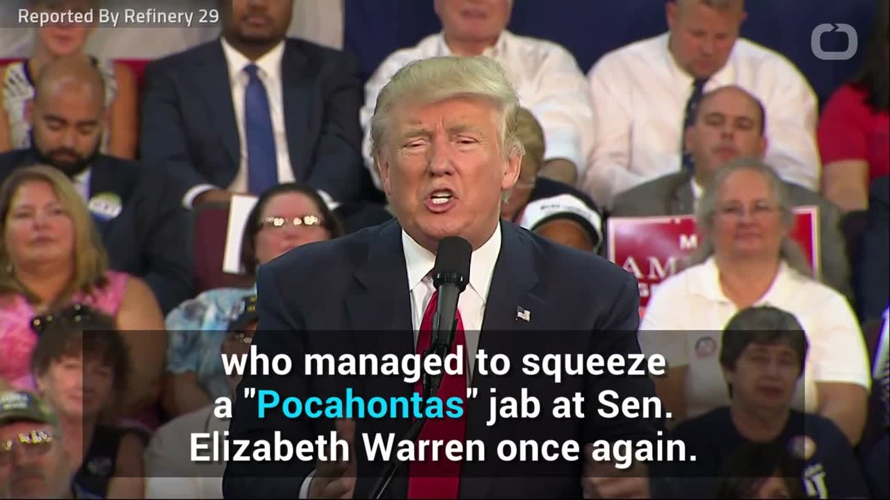 Eric Trump Defends Father's "Pocahontas" Jab