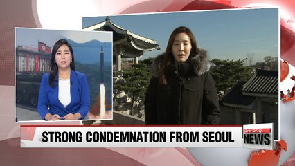 Moon, Trump strongly condemn N. Korea's latest missile test; Moon warns N. Korea "Behave, or else"