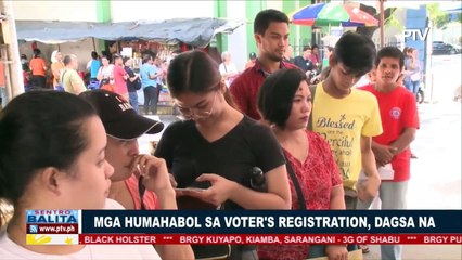 Mga humahabol sa voter's registration, dagsa na