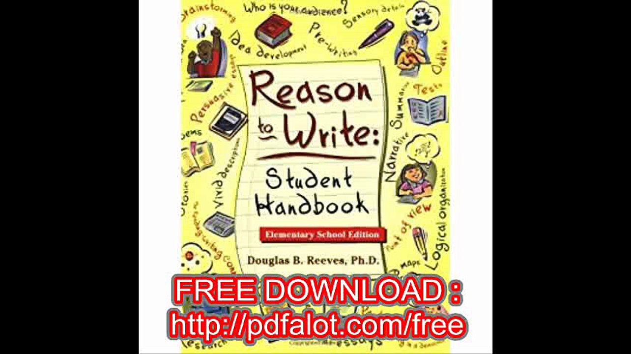 Reason to Write Student Handbook, Elementary School Edition