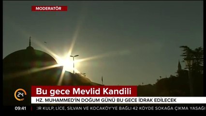 Bu gece Mevlid Kandili
