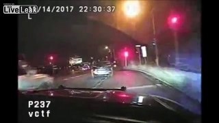 Dashcam Video Shows High Speed Pursuit of Stolen SUV That Ends in Crash