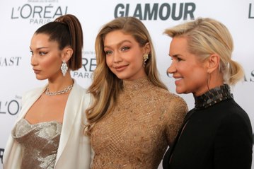 Gigi Hadid prepares for the 2018 Victoria's Secret Fashion Show