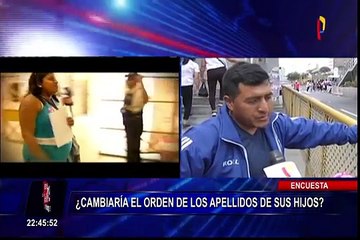 ¿Cambiaría el orden de los apellidos de sus hijos al momento de registrarlos?