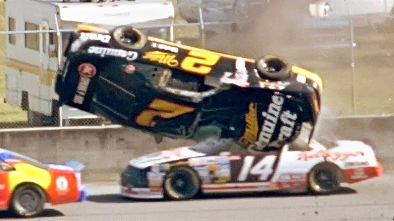 Rusty Wallace airborne crash at Daytona 500 (February 14, 1993
