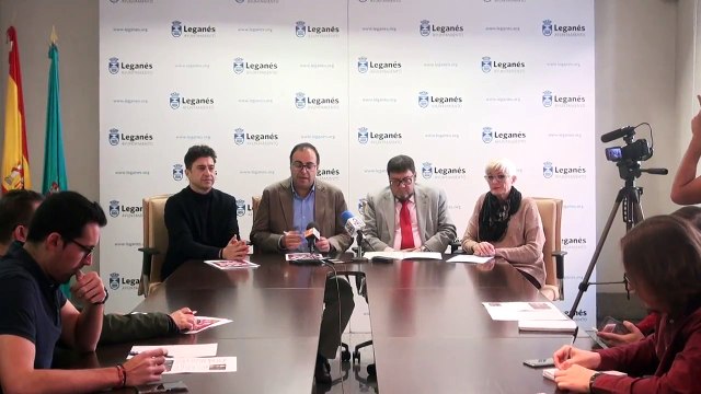 Rueda de prensa de presentacion de las actividades navidenas en Leganes