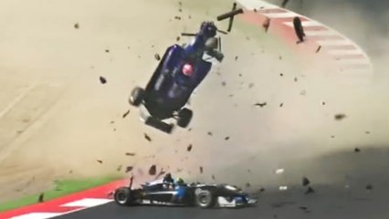 Peter Zhi Cong Li nearly fatal crash at Red Bull Ring (21 May 2016) F3