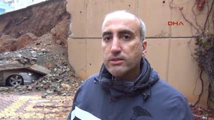 Kahramanmaraş'ta İstinat Duvarı Çöktü, Otomobiller Altında Kaldı 2