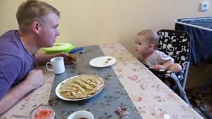 Ona još uvijek ne zna da priča, ali poslušajte samo kako se SVAĐA s tatom!
