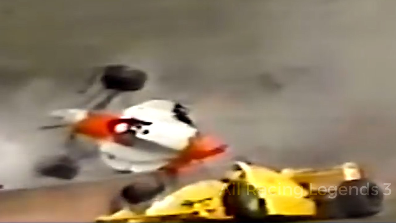 Spectator died in a crash between McNish & Naspeti at Donington Park (22 April 1990) F3000 ALL ANGLES & PICS