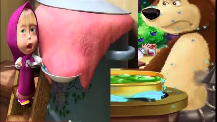 Maşa Koca Ayı İçin Yemek Hazırlıyor. Yeni bir Çizgi Film Daha