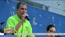 Expdte. Correa llega a Quito y ofrece palabras a sus seguidores