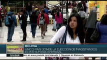 Pueblo boliviano elegirá a sus autoridades del Poder Judicial