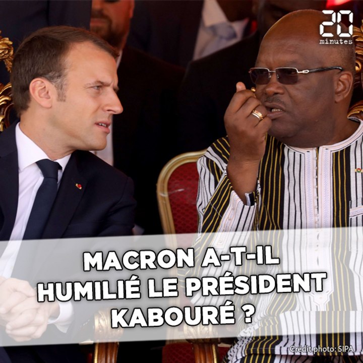 Burkina Faso: Macron a-t-il humilié le président Kaboré ?