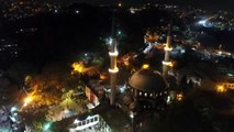 Eyüp Sultan Camii Mevlid Kandili'nde Havadan Görüntülendi