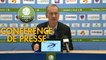Conférence de presse Clermont Foot - Stade Brestois 29 (1-2) : Pascal GASTIEN (CF63) - Jean-Marc FURLAN (BREST) - 2017/2018