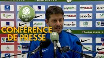 Conférence de presse Châteauroux - Paris FC (0-0) : Jean-Luc VASSEUR (LBC) - Fabien MERCADAL (PFC) - 2017/2018