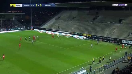 Adrien Hunou Goal HD - Angers	1-1	Rennes 29.11.2017