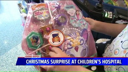 Patients at Michigan Children's Hospital Get Early Holiday Surprise
