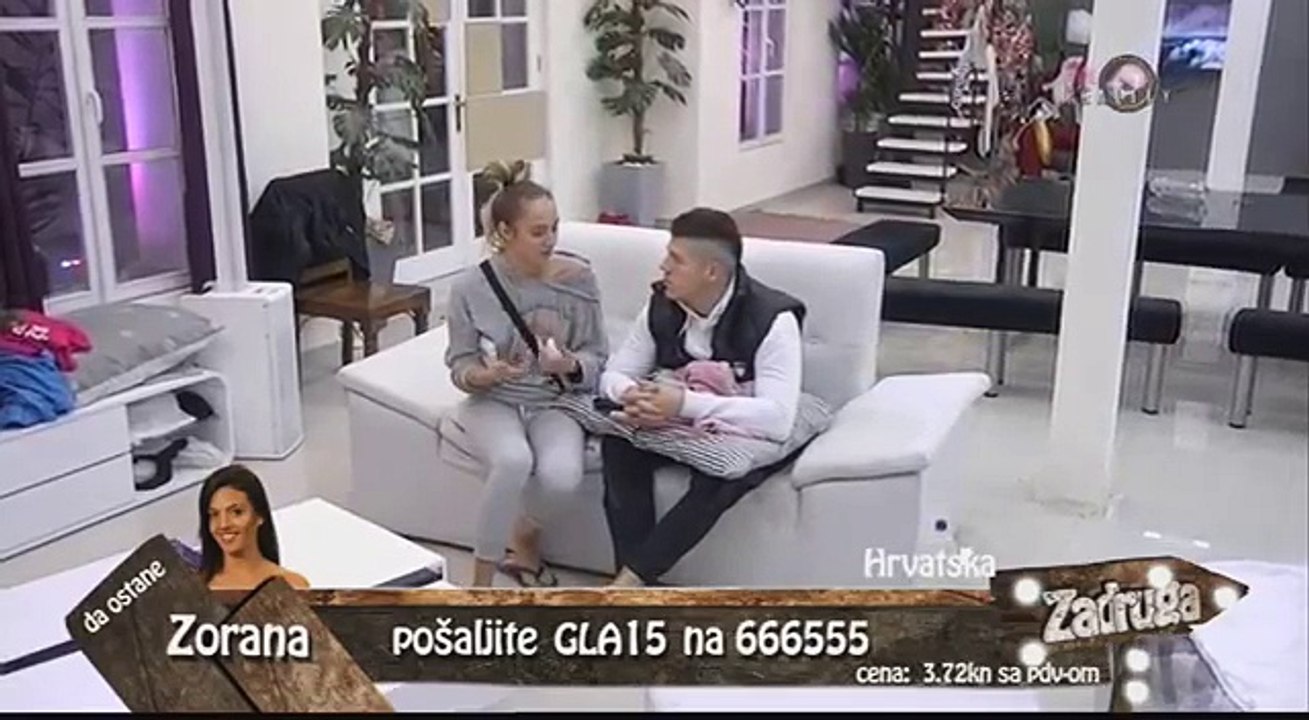 Zadruga - Luna i Sloba se svađaju jer je on branio Kiju - 29.11.2017.