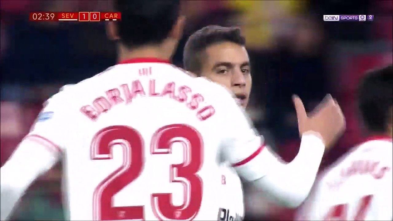 1-0 Wissam Ben Yedder Goal Spain  Copa del Rey  Round 4 - 29.11.2017 Sevilla FC 1-0 FC Cartagena