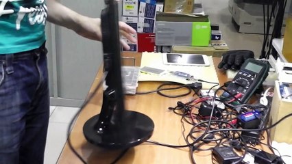 Монитор DNS V2256. Не включается. Кондёрчики