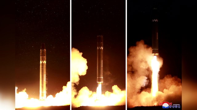 北, 화성-15형 발사 모습 공개 / YTN