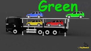 Learn Colors with Cars Carrier Truck - Colors For Childrens - Video Learning For Kids-ZK3q2DxjaFU