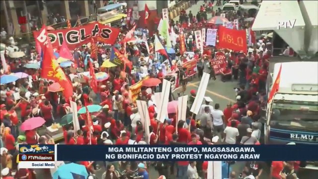 Mga militanteng grupo, magsasagawa ng Bonifacio Day protest ngayong araw