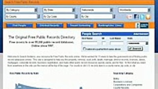 How to find free public records