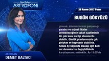 Günlük Burç Yorumu 26 Kasım 2017 Pazar, Astrolog Demet Baltacı