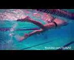 Freestyle kick technique. Swimming front crawl. Improve your position