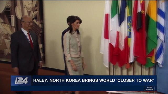i24NEWS DESK | Halley: North Korea brings world 'closer to war' | Wednesday, November 29th 2017